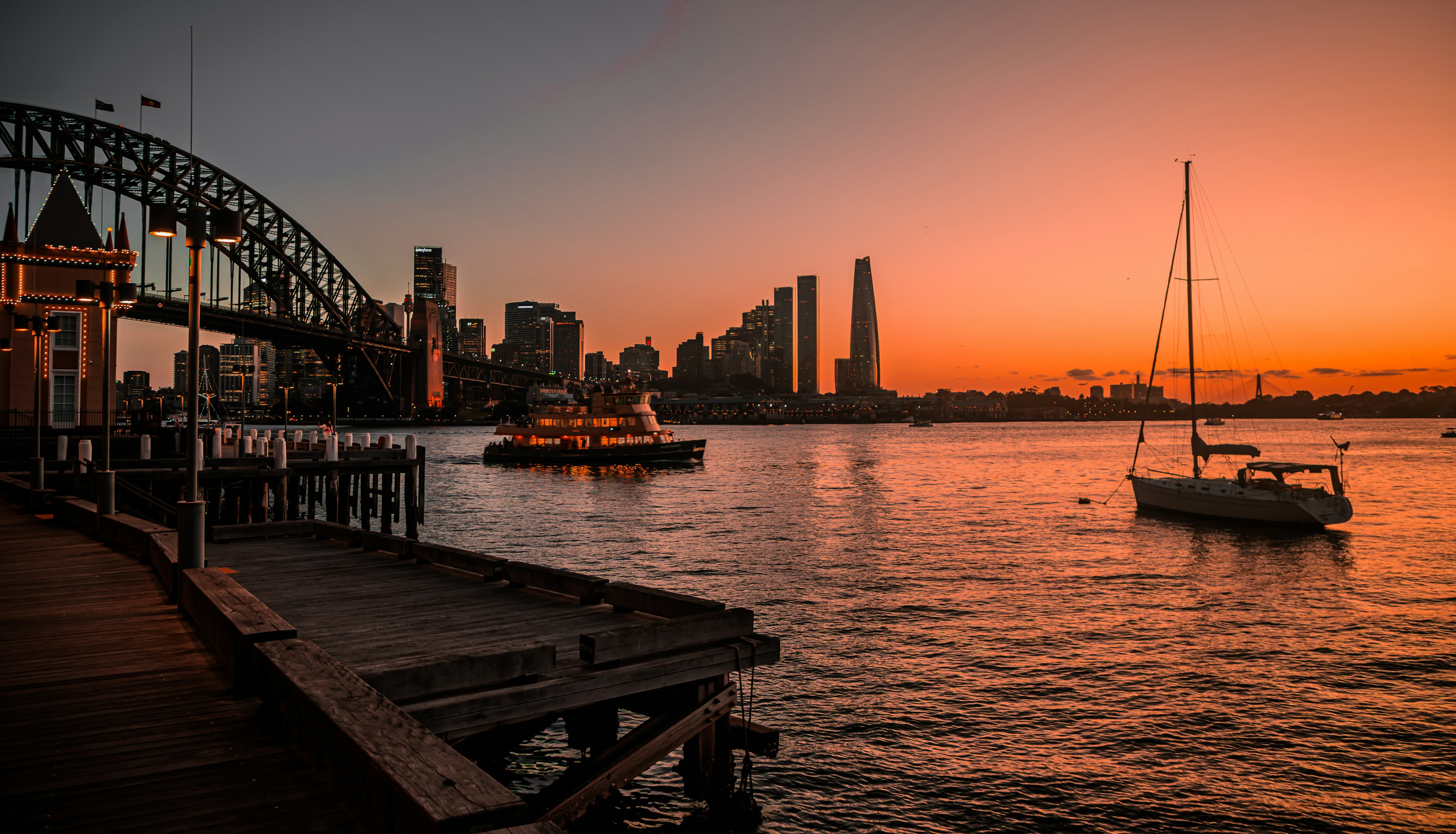 Sydney Harbour at sunset